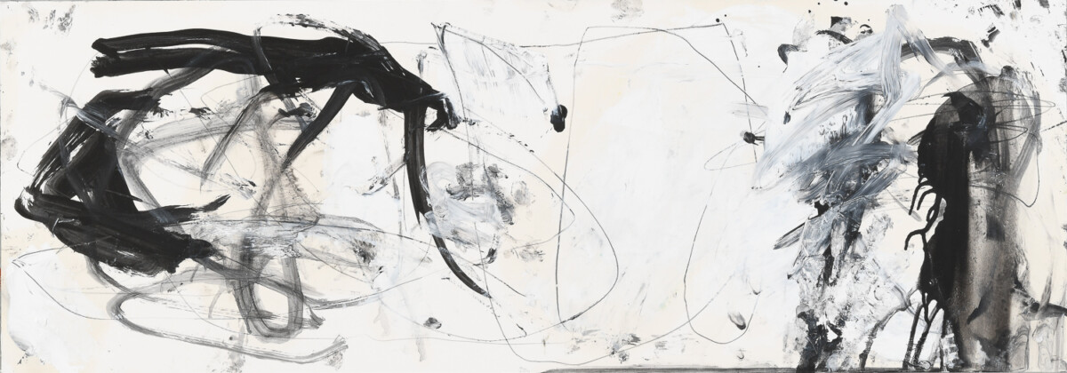Zeichnung aus Serie von 32 Zeichnungen, Bleistift, Öl auf Papier, 100. x 35