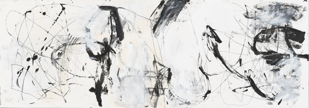 Zeichnung aus Serie von 32 Zeichnungen, Bleistift, Öl auf Papier, 100. x 35