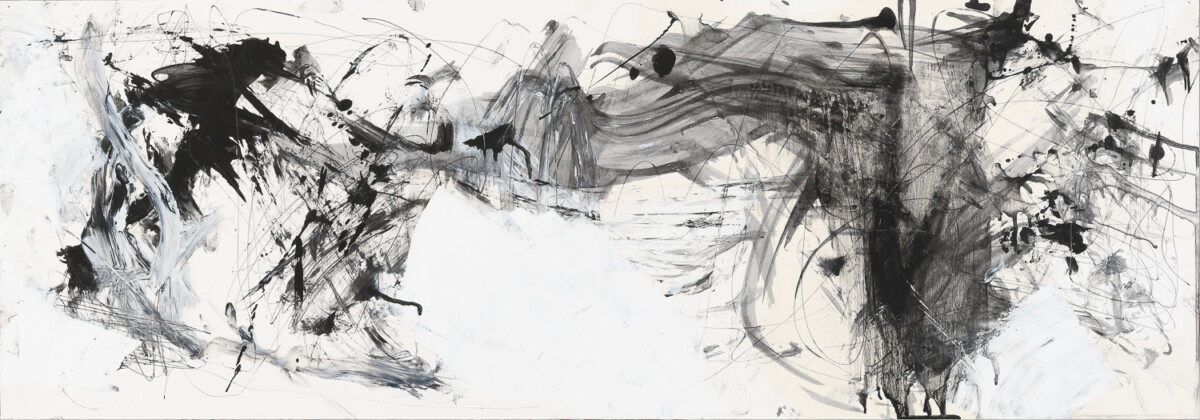 Zeichnung aus Serie von 32 Zeichnungen, Bleistift, Öl auf Papier, 100. x 35