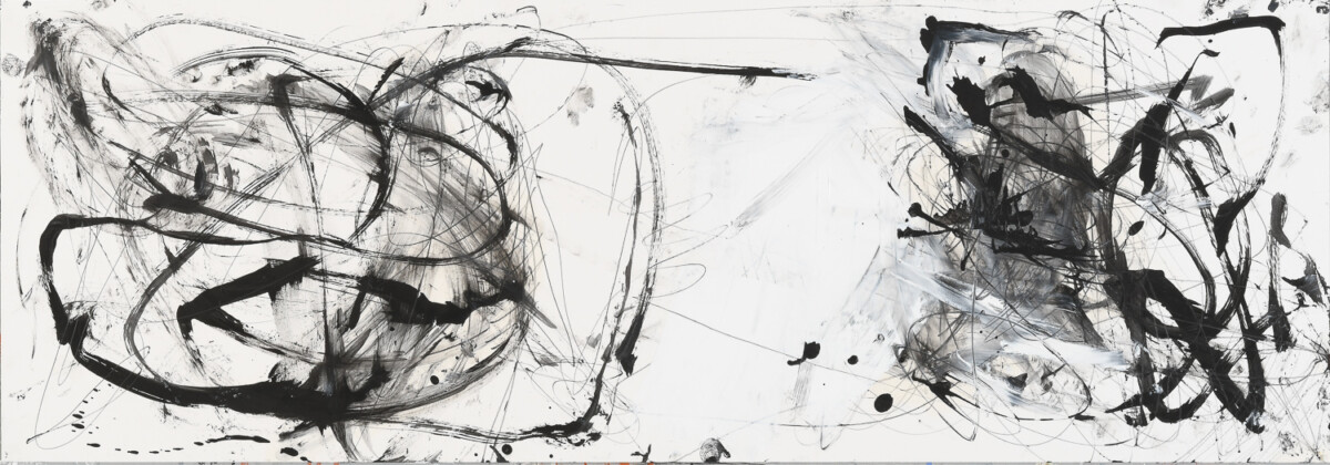 Zeichnung aus Serie von 32 Zeichnungen, Bleistift, Öl auf Papier, 100. x 35
