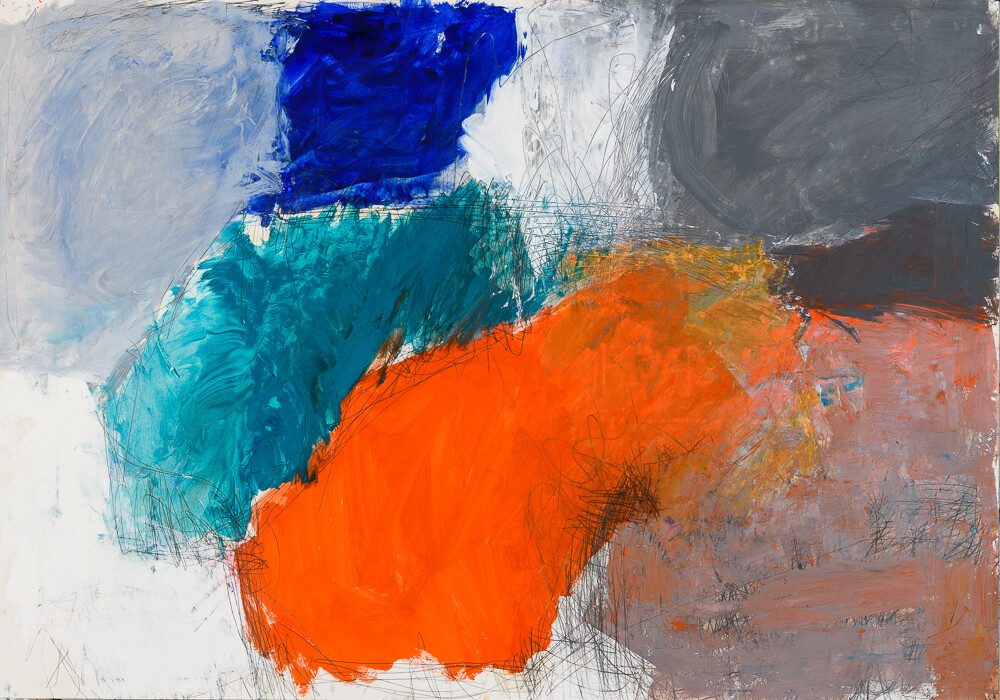 12 Zeichnungen, 100 x 70 cm, Öl, Bleistift auf Papier