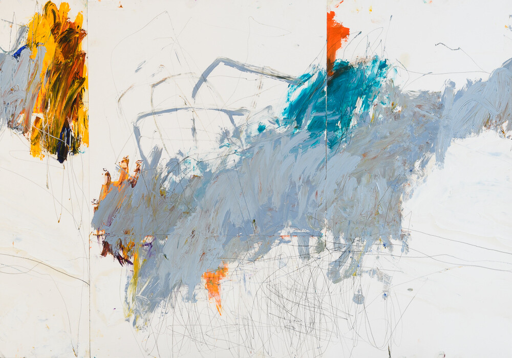 12 Zeichnungen, 100 x 70 cm, Öl, Bleistift auf Papier