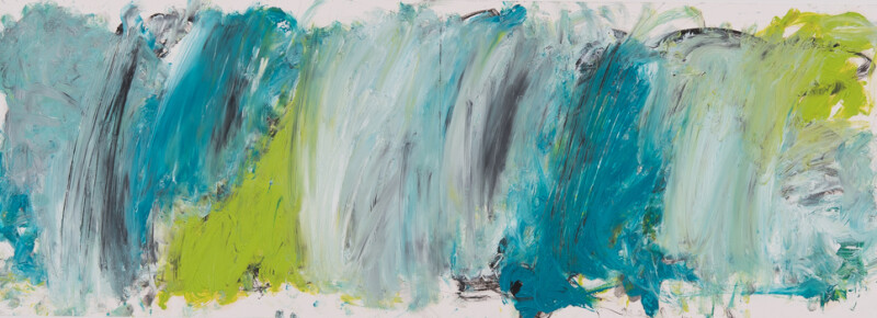 Doppelseite, Zeichnung, 100 x 35 cm, Bleistift, Öl auf Papier Doppelseite, Zeichnung, 100 x 35 cm, Bleistift, Öl auf Papier