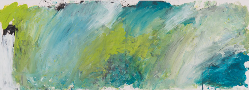 Doppelseite, Zeichnung, 100 x 35 cm, Bleistift, Öl auf Papier Doppelseite, Zeichnung, 100 x 35 cm, Bleistift, Öl auf Papier