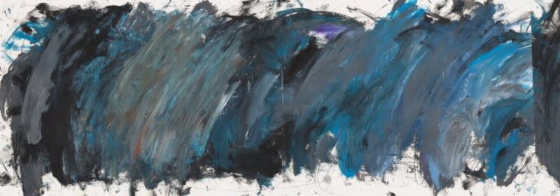 Doppelseite, Zeichnung, 100 x 35 cm, Bleistift, Öl auf Papier Doppelseite, Zeichnung, 100 x 35 cm, Bleistift, Öl auf Papier