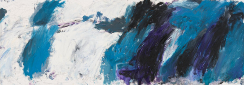 Doppelseite, Zeichnung, 100 x 35 cm, Bleistift, Öl auf Papier Doppelseite, Zeichnung, 100 x 35 cm, Bleistift, Öl auf Papier