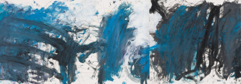 Doppelseite, Zeichnung, 100 x 35 cm, Bleistift, Öl auf Papier Doppelseite, Zeichnung, 100 x 35 cm, Bleistift, Öl auf Papier